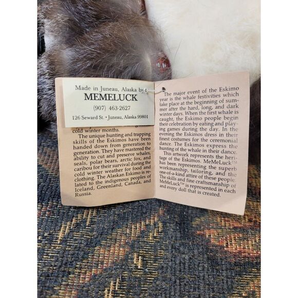 Collectible Memeluck Fur Porcelain Doll with Original Tags - Picture 11 of 11